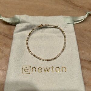 Enewton 6.25 size bracelet - white with gold